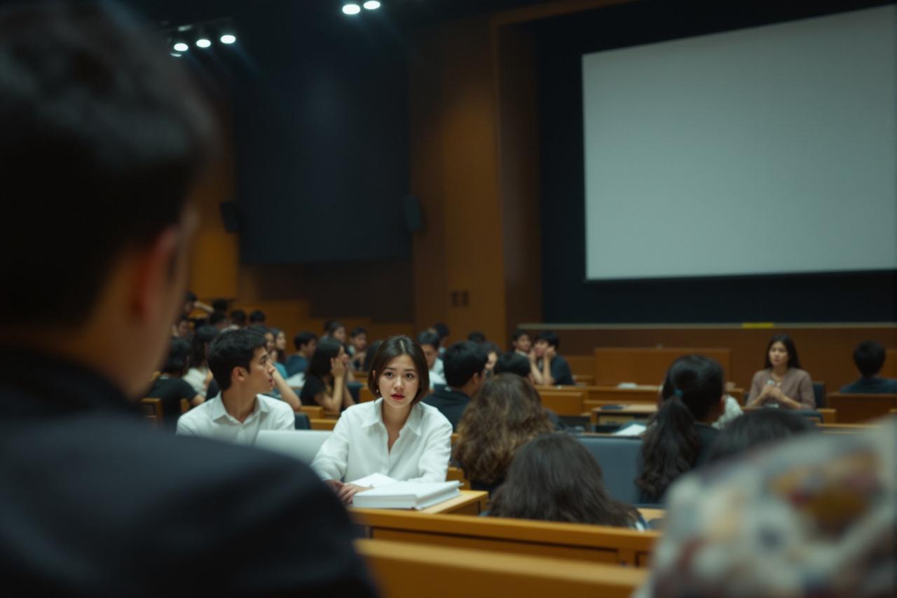 网红学姐返校讲座翻车，被学弟学妹当场揭穿学历造假